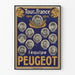Póster vintage Tour de Francia 1914 equipo Peugeot