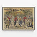 Vintage Paris Fin de Siècle Poster - Tour H. de Langlay — framed artwork on a wall