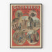 Póster decorativo histórico sobre Gutenberg - Póster de gira artística en 5 actos