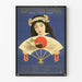 Póster vintage Toyo Kisen Kaisha - Mujer y abanico japonés
