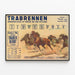 Póster vintage de carrera de trote en Trabrenn-Platz Prater