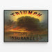Póster vintage de Triumph Insurance Co. Incendio octubre de 1871 — cuadro enmarcado en la pared