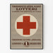 Vintage Red Cross Trondhjems Poster for Charitable Lottery