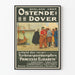 Póster vintage del ferry Ostende-Dover Princesse Elisabeth