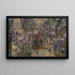 Garden motif painting - Ludovit Pitthordt — framed artwork on a wall