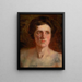 Study of a Woman's Head - Ludovit Pitthordt — framed artwork on a wall