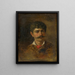 Man with mustache - Ludovit Pitthordt — framed artwork on a wall