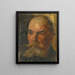 Portrait of a Man - Ludovit Pitthordt — framed artwork on a wall