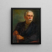 Retrato de un viticultor - Ludovit Pitthordt — cuadro enmarcado en la pared