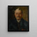 Retrato de un anciano - Ludovit Pitthordt — cuadro enmarcado en la pared