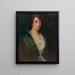 Portrait of the artist's daughter I - Ludovit Pitthordt — framed artwork on a wall