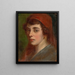 Head of Woman - Ludovit Pitthordt — framed artwork on a wall