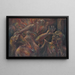 Concentration Camp Scene - Ludovit Varga — framed artwork on a wall
