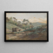 Valle forestal con troncos de madera - Ludovit Ordok — cuadro enmarcado en la pared