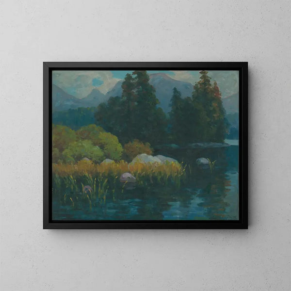 Paisaje - Ludovit Ordok — cuadro enmarcado en la pared