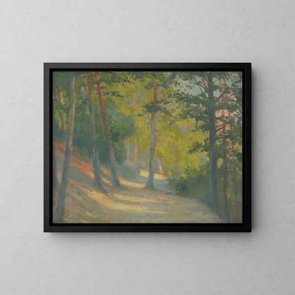 Ruta hacia Bankov - Ludovit Ordok — cuadro enmarcado en la pared