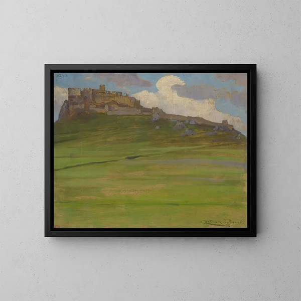 Castillo de Spisk - Ludovit Ordok — cuadro enmarcado en la pared