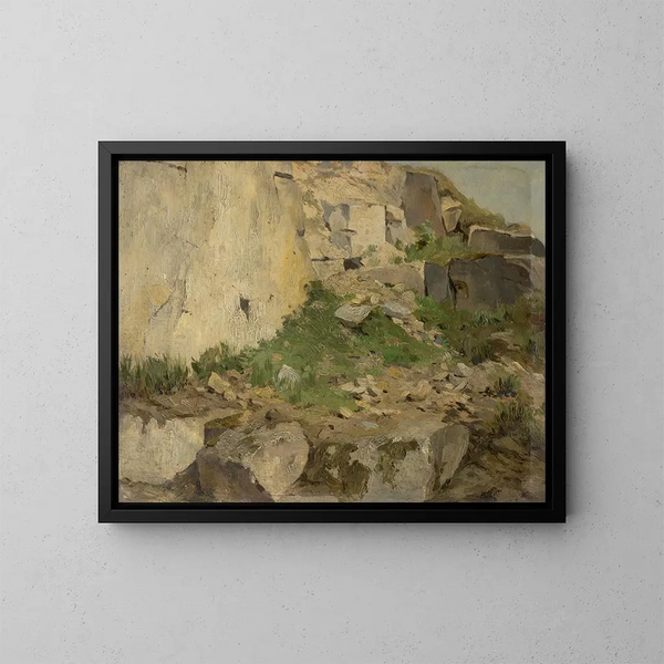 Estudio de las rocas - Ludovit Ordok — cuadro enmarcado en la pared