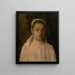 Study of a Peasant Woman's Head - Ludovit Ordok — framed artwork on a wall