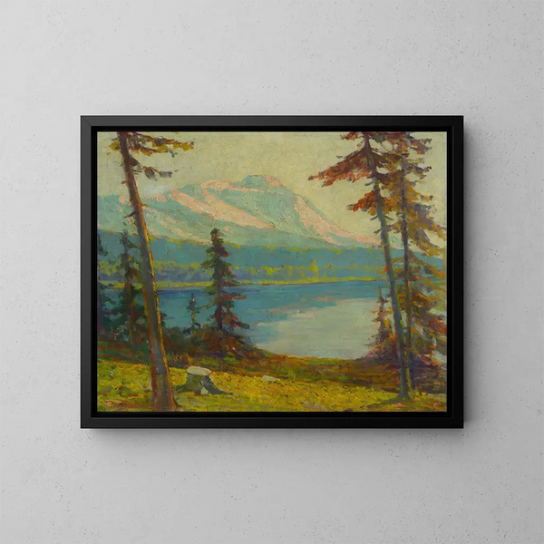 Lago de las montañas Tatra - Ludovit Ordok — cuadro enmarcado en la pared