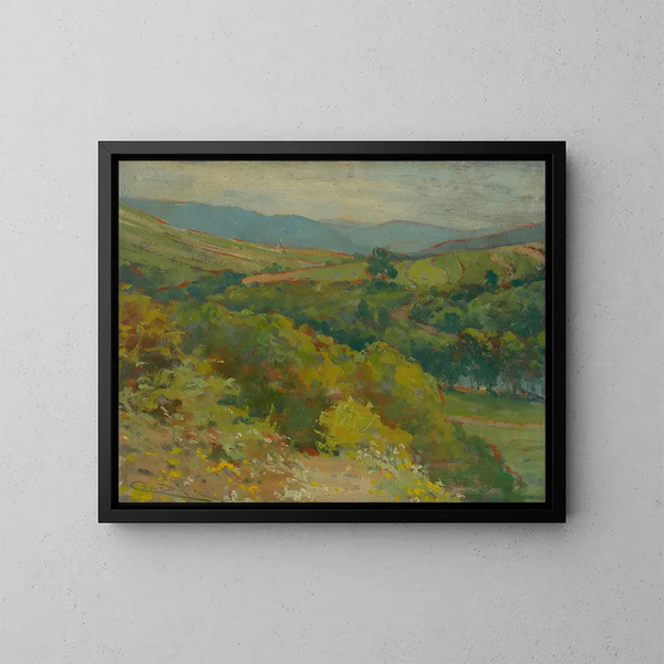 La valle de Hornd - Ludovit Ordok — cuadro enmarcado en la pared