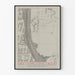 Decorative Poster Paris Urban Shape - Parisian Tracing Atlas