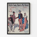 Póster Vintage Tío Sam Aquí Está Mi Mano - Decoración de Pared Patriótica Americana
