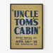 Póster vintage La cabaña del tío Tom del Teatro Federal
