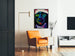 Póster decorativo con rostro colorido USA 89 Lin Yaung Chi