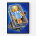 Póster vintage de publicidad Uvesterol con muñeca en caja