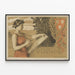 Póster artístico vintage Asociación de Artistas Plásticos Alemanes 1895 — cuadro enmarcado en la pared