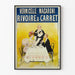 Póster vintage publicitario de fideos, macarrones Rivoire & Carret