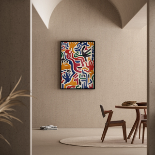 Tableau Pop Art - Mouvement des Mains