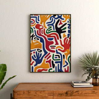 Tableau Pop Art - Mouvement des Mains