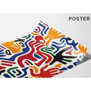 Tableau Pop Art - Mouvement des Mains
