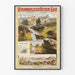 Póster vintage Lago de los Cuatro Cantones y Lucerna, Suiza