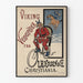Póster publicitario de velocípedo Viking L. H. Hagen & Co Christiania