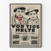 Póster vintage Vor Tids Helte - Póster de cine de los años 1920