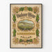 Póster vintage de viñedo R. Schlumberger en Vöslau