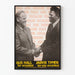 Póster electoral vintage Gus Hall y Jarvis Tyner