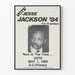 Póster de campaña electoral Jesse Jackson 1984