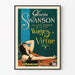 Vintage poster of the film « Wages of Virtue » with Gloria Swanson