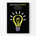 Póster decorativo de bombilla idea innovadora