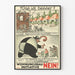 German vintage poster on housing and construction initiative
