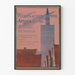 Póster vintage de exposición artística de 1897 en Hannover