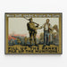 Póster vintage militar de reclutamiento y producción industrial — cuadro enmarcado en la pared