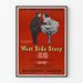 Póster vintage West Side Story Broadway Teatro