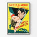 Póster vintage de cine Greta Garbo Orquídeas Silvestres