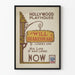 Póster vintage de teatro Will Shakespeare Hollywood Playhouse