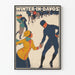 Póster Vintage Invierno en Davos - Patinaje Artístico